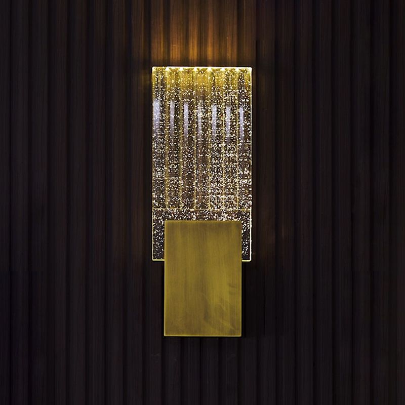 Postmodern Crystal Wall Sconce Golden Wall Mounted Lights Fixture for Bedroom