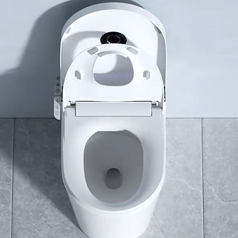 Contemporary White Flush Toilet Heated Seat Included Urine Toilet for Washroom