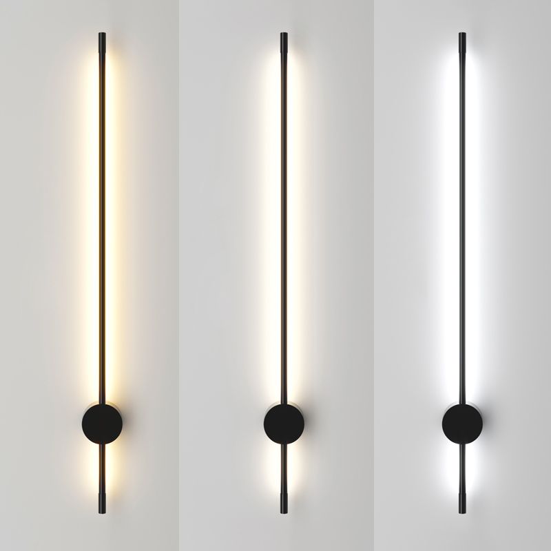 Nordic Wall Mount Lamp Modern Style LED Strip Shape Wall Sconce Fixture for Living Room