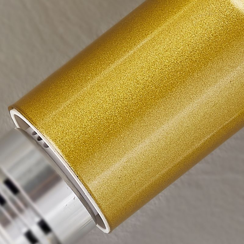 Simple Flush Mount Ceiling Lighting Contemporary Glass Ceiling Light in Gold