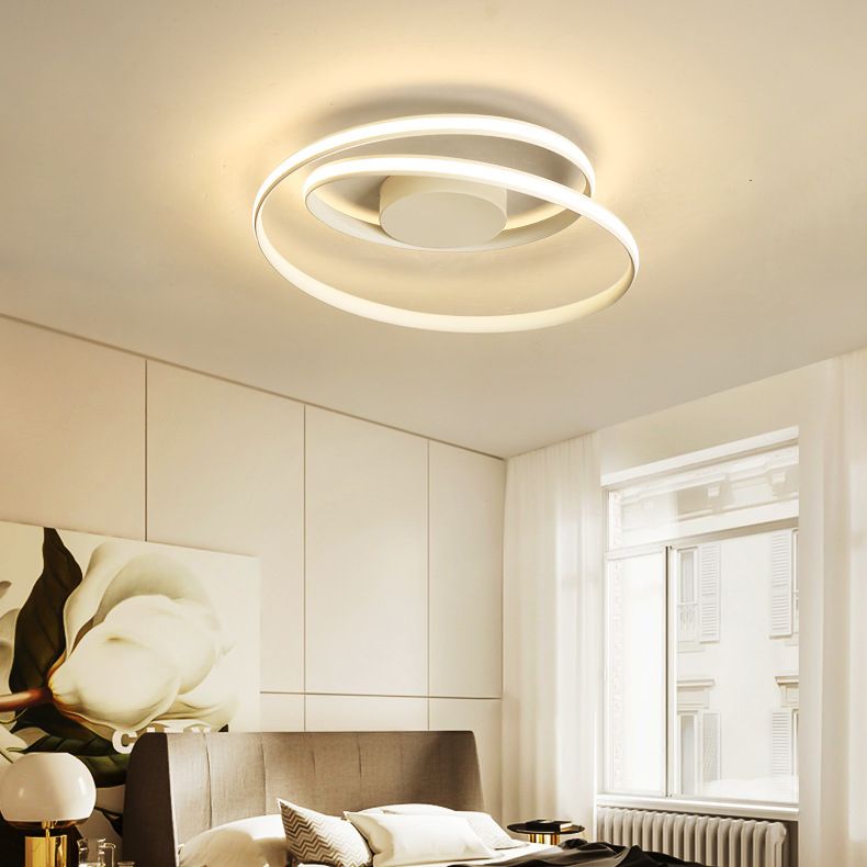Twist Living Room Ceiling Light Fixture Metal LED Simplicity Close to Ceiling Lighting