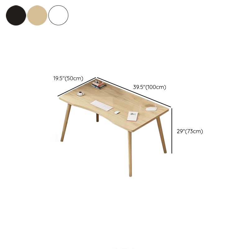 Rectangular Shaped Office Desk Natural/White/Black Writing Desk for Office