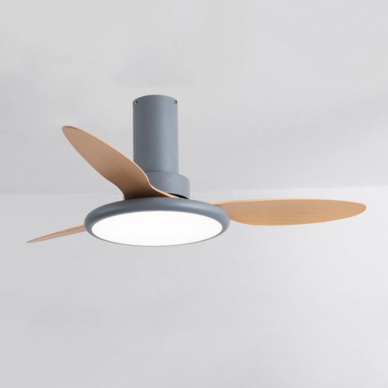 Kids Style Round Ceiling Fan Lighting Metal 1 Light Ceiling Fan Lamp for Living Room