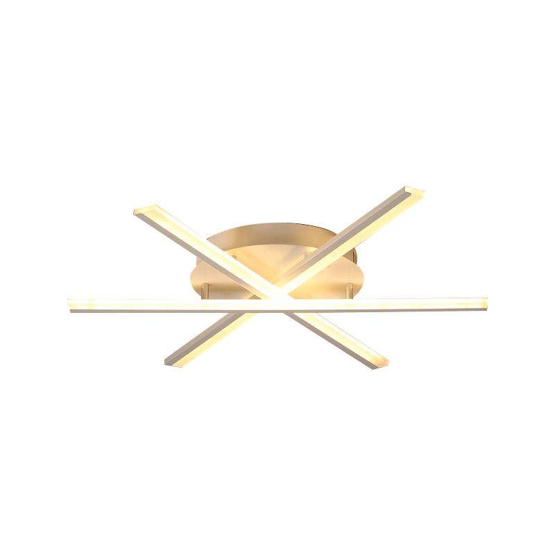 Illuminazione a soffitto snella impilata Lampada moderna a LED in acrilico bianca da incasso