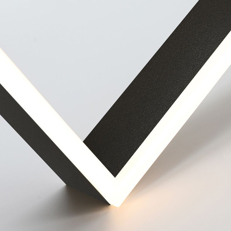 Candelera de araña de metal moderna Candelera cuadrada de múltiples capas en negro para sala de estar