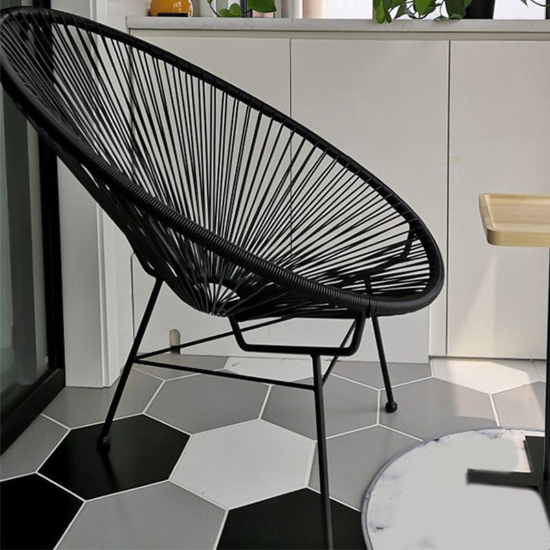 31.49" L x 37.40" W x 37.40" H Papasan Chair Armless Accent Chair  for Living Room