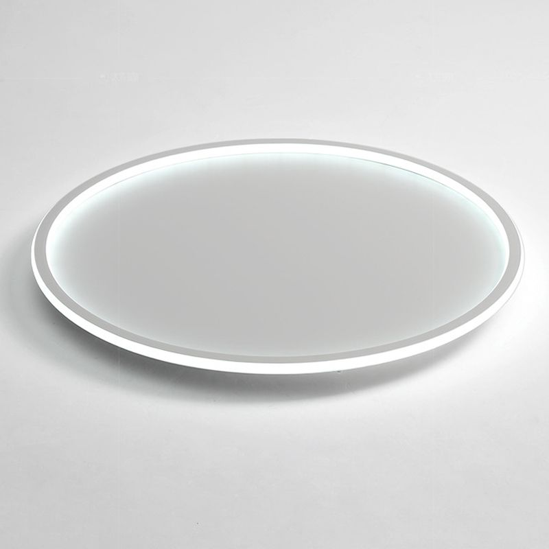 Modern Simple Style Round Ceiling Mounted Light Aluminum 1 Light Flush Mount Lighting