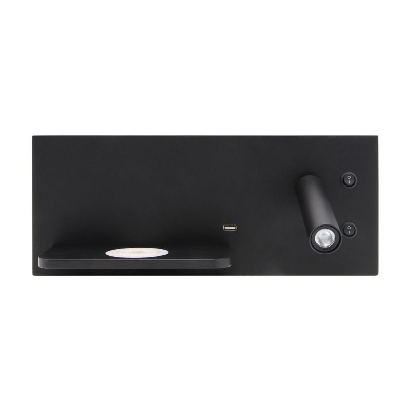 Hedendaagse eenvoud LED -leeslamp draadloos oplaadplankontwerp Bedmuurlicht met onafhankelijke schakelaar