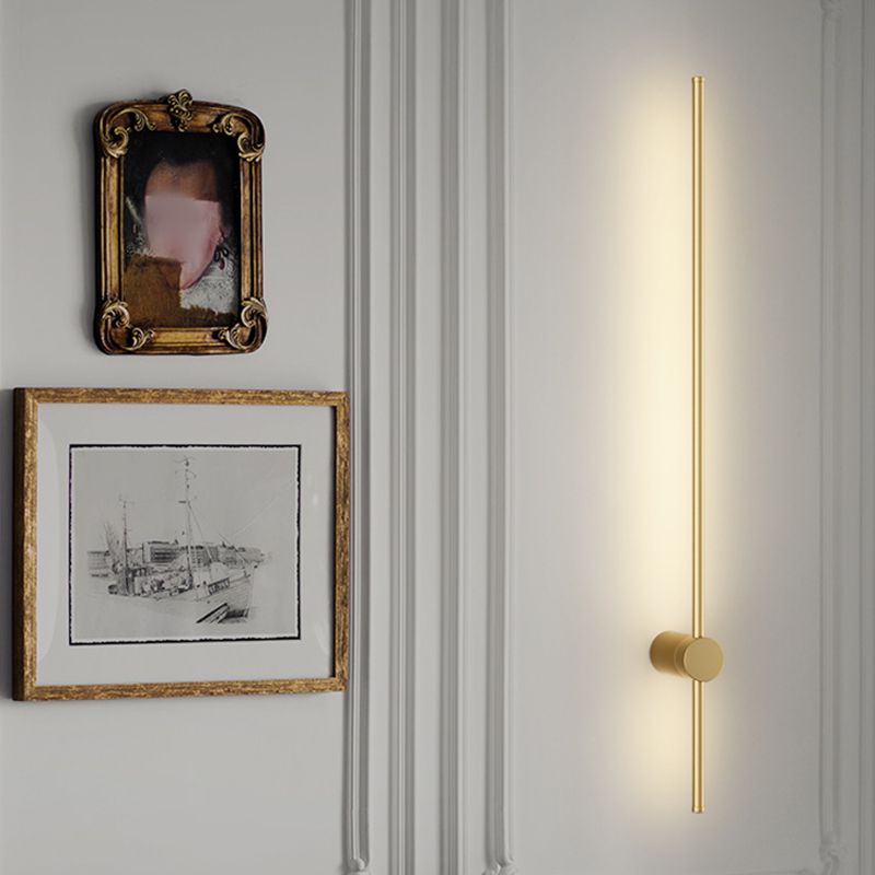 Linear Shape Metal Wall Mount Lighting Modern Style 1 Light Wall Mounted Light Fixture