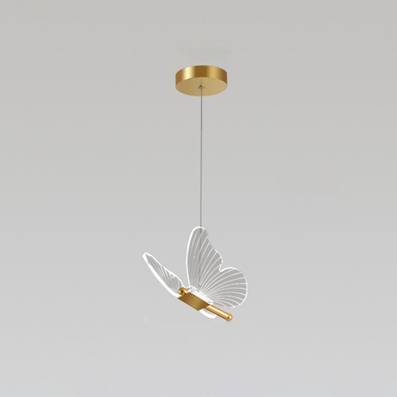 Nordic Style Butterfly Deckenhängung Lampe Metall LED Schlafzimmer Hanging Deckenleuchte