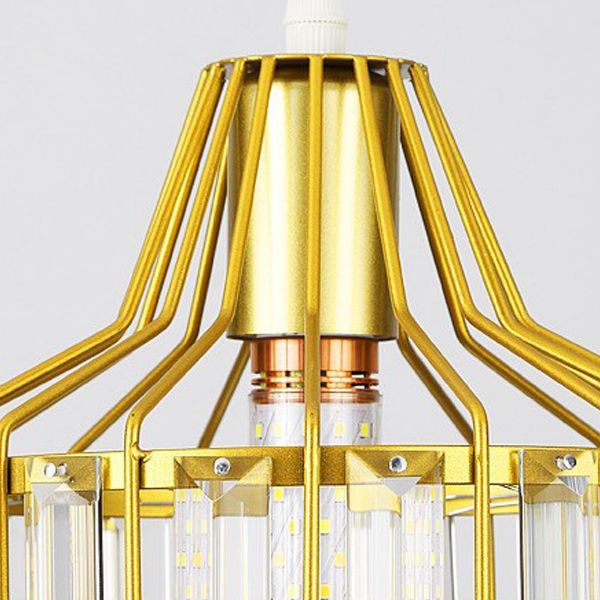 Moderne Style Bowl Shade Hängende leichte Kristalllampe für das Restaurant mit Kreation