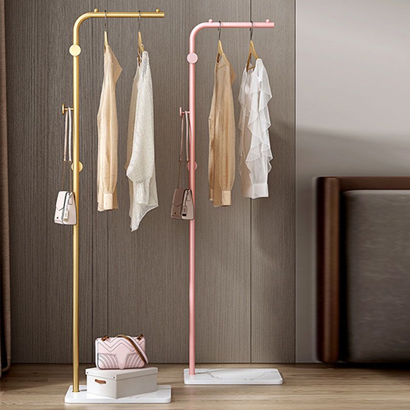 Glam Entryway Kit Metal No Distressed Coat Hanger With Storage Shelving