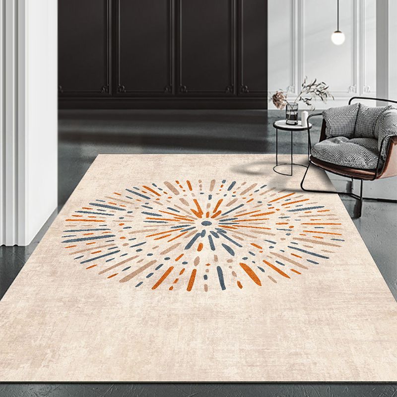 Modern woonkamer vloerkleed Prachtig wasbaar Wasbaar Truug Polyester Stain Resistant Area Tapijt