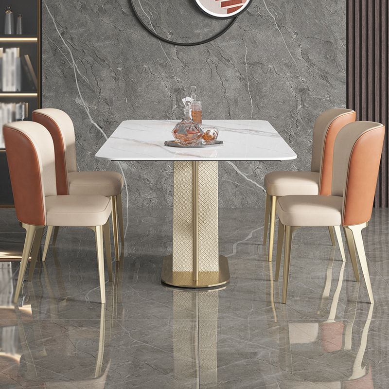 Designer Style Sintered Stone Dining Set Rectangle 1/3/4/5/7 Pieces Table with Chairs