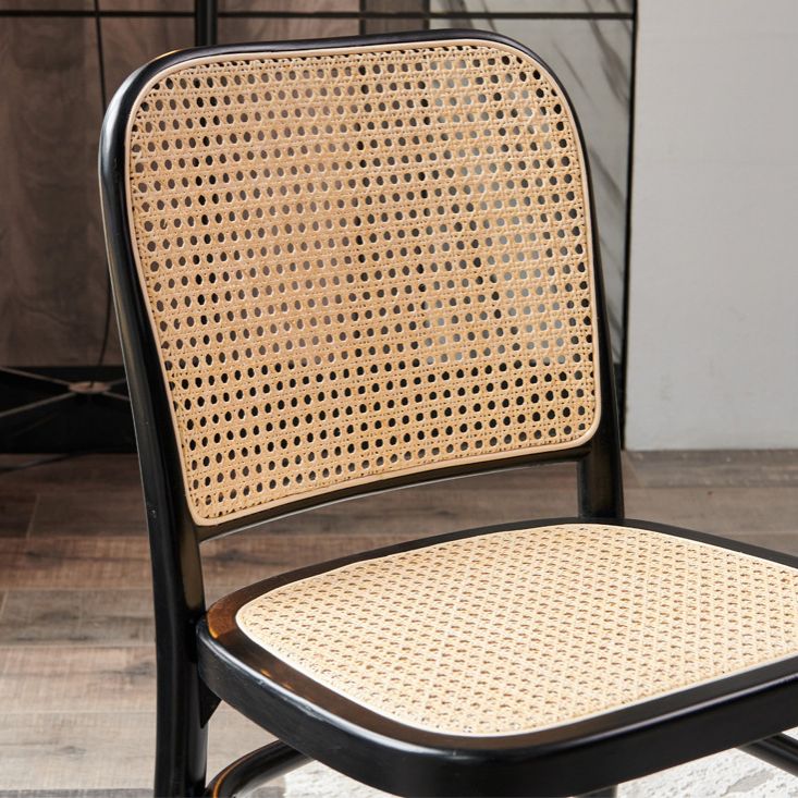 Modern Style Solid Wood Dining Room Kitchen Chair Open Back Side Chairs