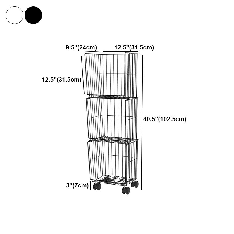 Modern Geometric Bookcase Metal Closed Back Bookcase for Home Office