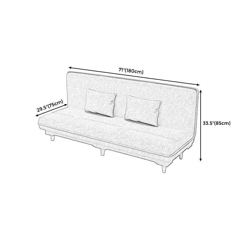 Contemporary Tight Back Convertible Sleeper Sofa for Bonus Room