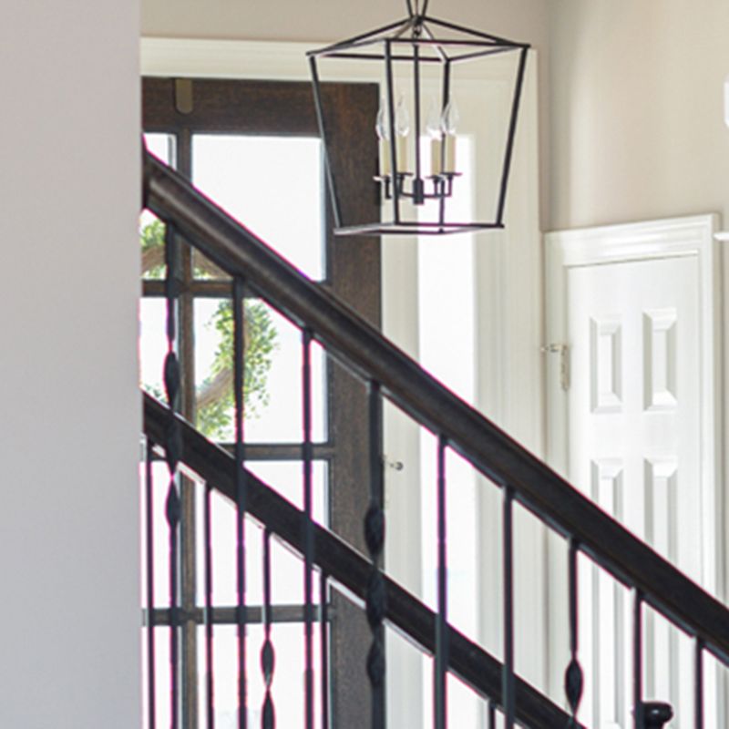 Industrial Cage Shade Chandelier Multi Light Hanging Light for Living Room