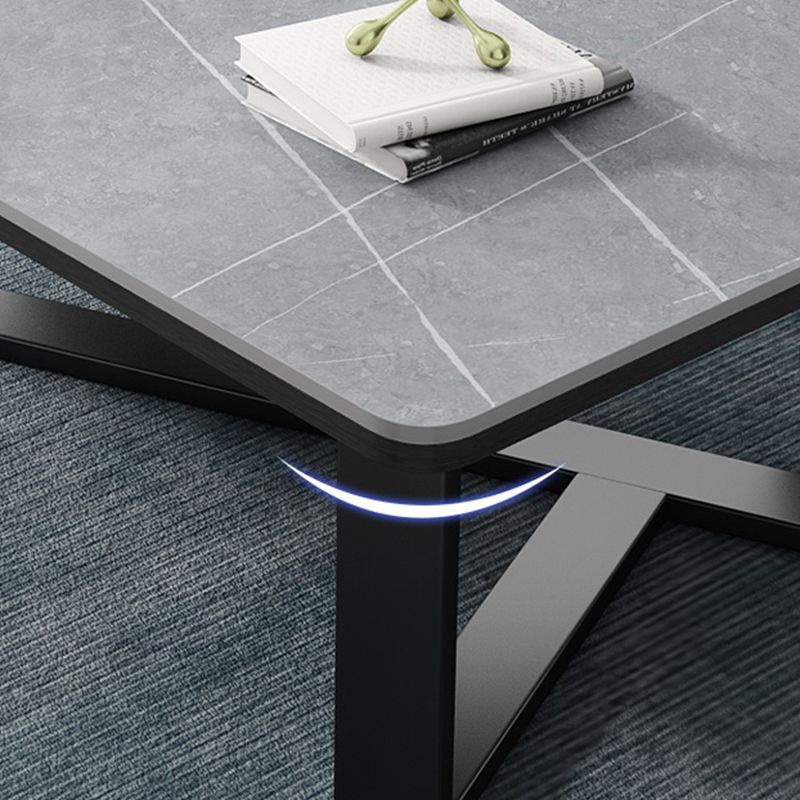 Single Coffee Table Slate Rectangular Coffee Table for Living Room