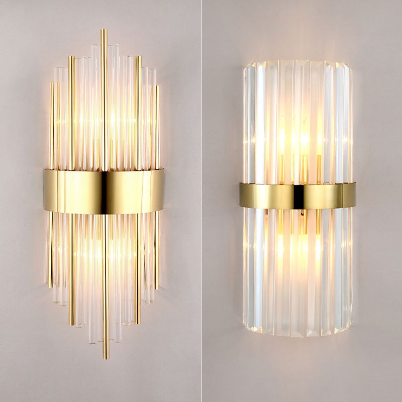 2 luci Montaggio a parete Light Aibture Postmodern Crystal Wall Sconce Light per interno