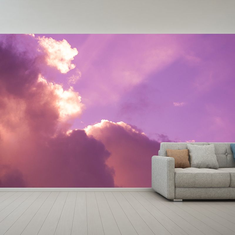 Clean Sky Mural Minimalist Wall Covering for Living Room, Size Optional