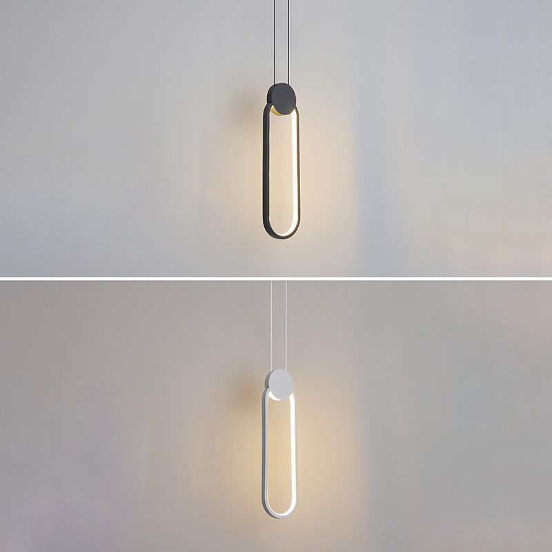 Geometric Acrylic LED Ceiling Light in Modern Singularity Wrought Iron Pendant Light for Commercial Place