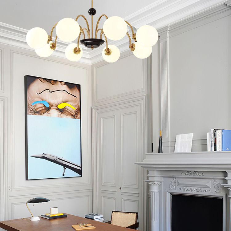 Modern Chandeliers For Dining Room Globe-Shaped Chandelier Pendant Light