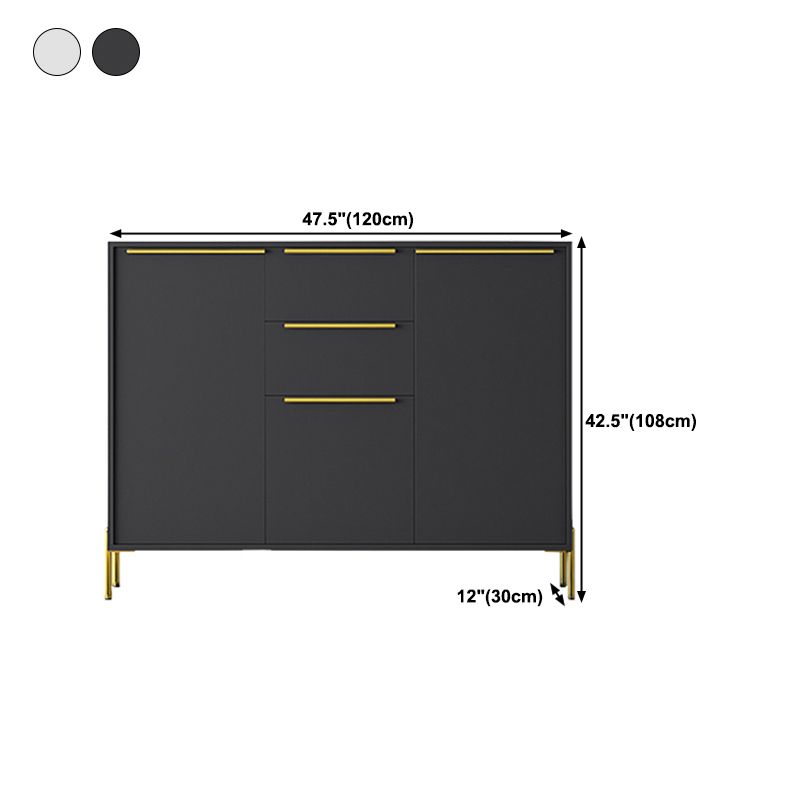 Luxury Enclosed Storage TV Stand Wooden Rectangle TV Cabinet