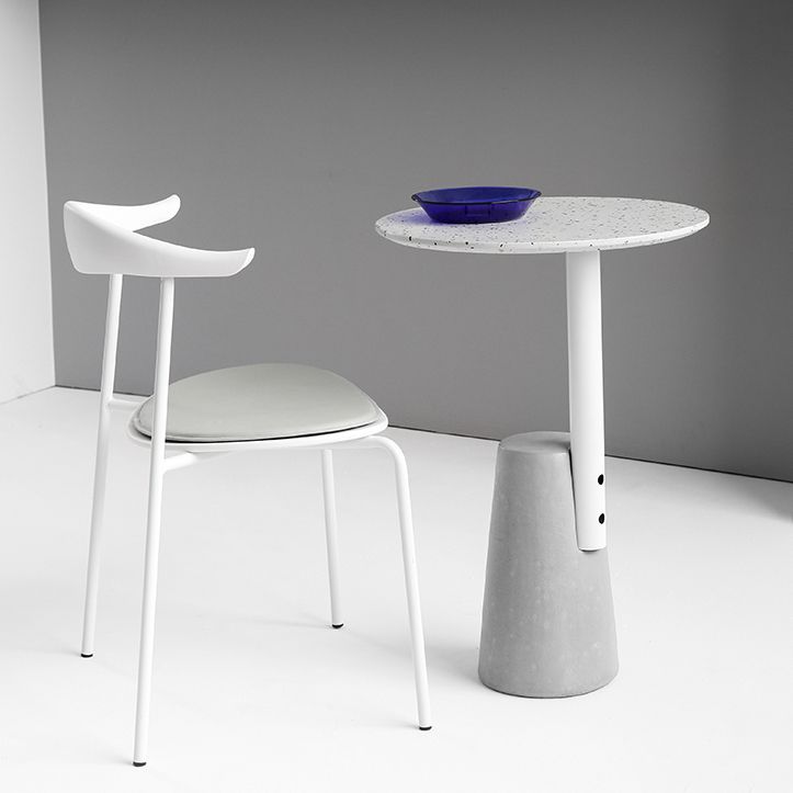 Sockelbasis traditioneller Luxus -Tisch runder Betontisch für Esszimmer