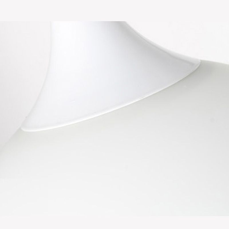 Pendre suspension en forme de larme blanche Simplicité 1 ampoule Verre d'opale Lumière suspendue