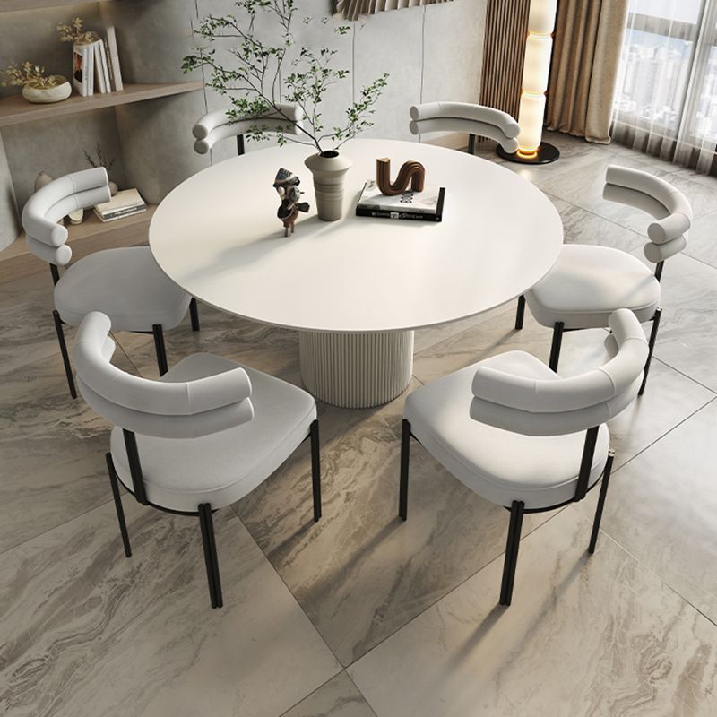 Terciopelo mate del final de la silla lateral del restaurante de la parte posterior abierta del estilo del diseñador que cena la silla