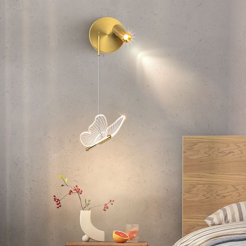 Moderne stijl LED SCONCE WANDELLICHT 2 Lichten Wandlamp in goud voor slaapkamer