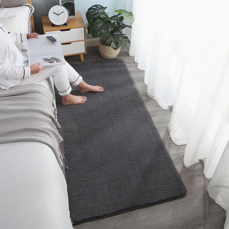 Zuidwestelijke vaste kleur vloerkleed veelkleurig lamsvlees gebied Rug niet-slip rug machine wasbaar tapijt voor slaapkamer