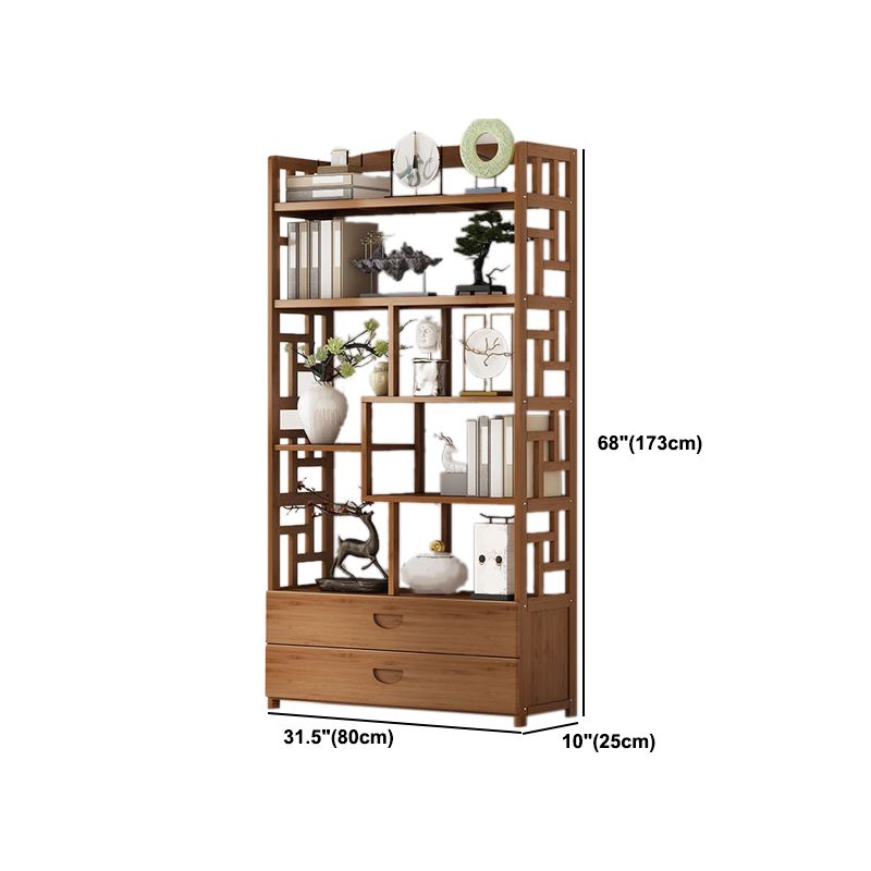 9.84" Wide Modern Wooden Shelf Bookcase Matte Finish Etagere Bookshelf