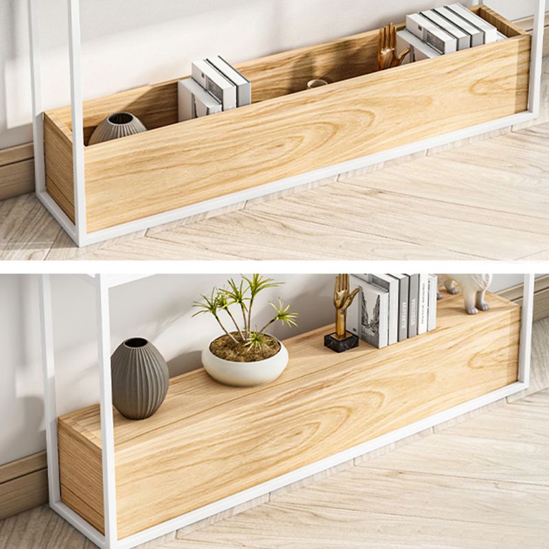 Contemporary Open Etagere Bookshelf with Metal and Shelf for Home