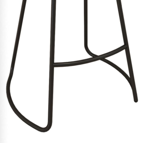 Industrial Style Bar-stool Wooden Counter Bar Stool with Metal Legs for Restaurant