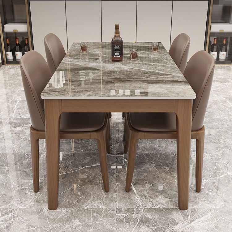 Rectangle Dining Room Table Contemporary 4 Legs Dinette Table
