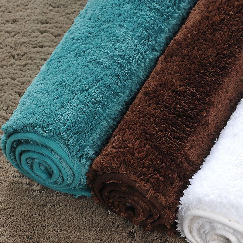 Tappeto per camera da letto multicolore Classic Area Solid Polyster Polyster Resistente a base di macchie