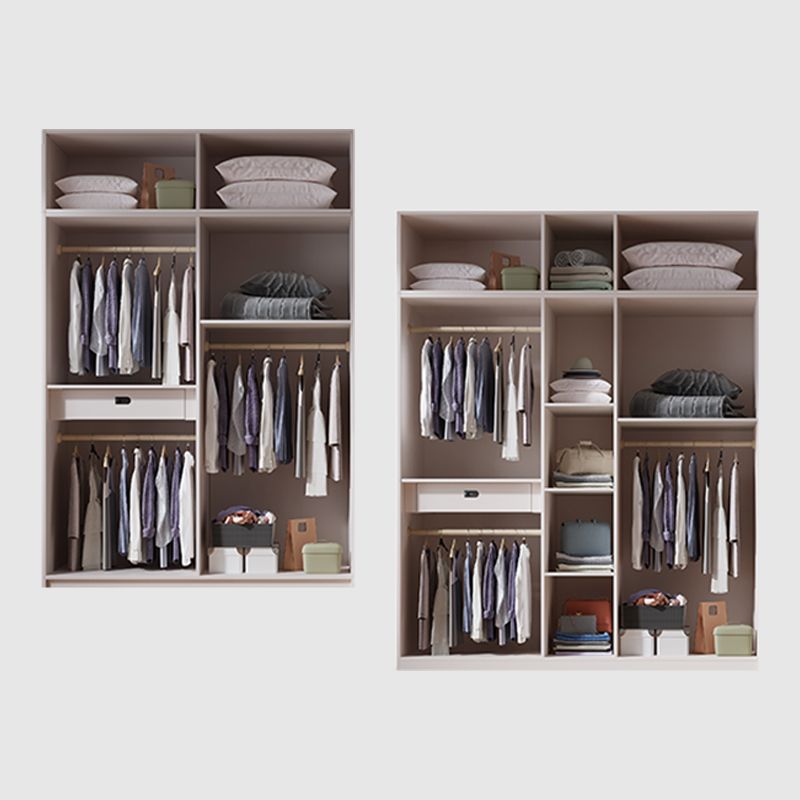 Bedroom Soft Close Doors Armoire Modern Style Wooden Wardrobe Cabinet