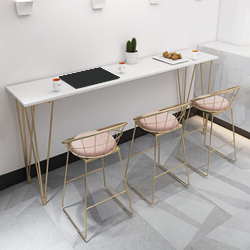 Rectangle Bar Table Contemporary Pub Table for Indoor and Breakroom