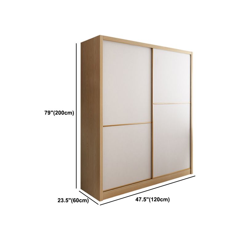 Engineered Wood Modern Wardrobe Closet Sliding Wardrobe Armoire