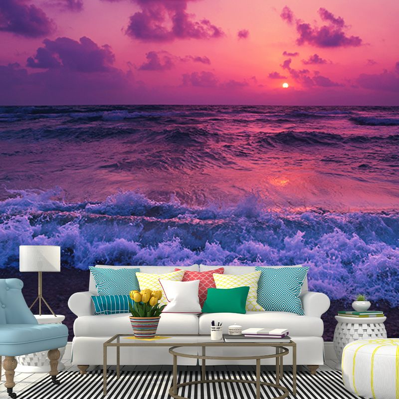 Coastal Scenery Photography Mural Wallpaper Decorative Bedroom Wall Mural