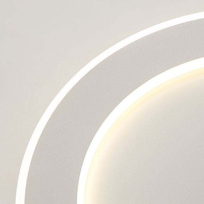 LED Ceiling Light White Round Ceiling Mount Light with Acrylic Shade for Bedroom