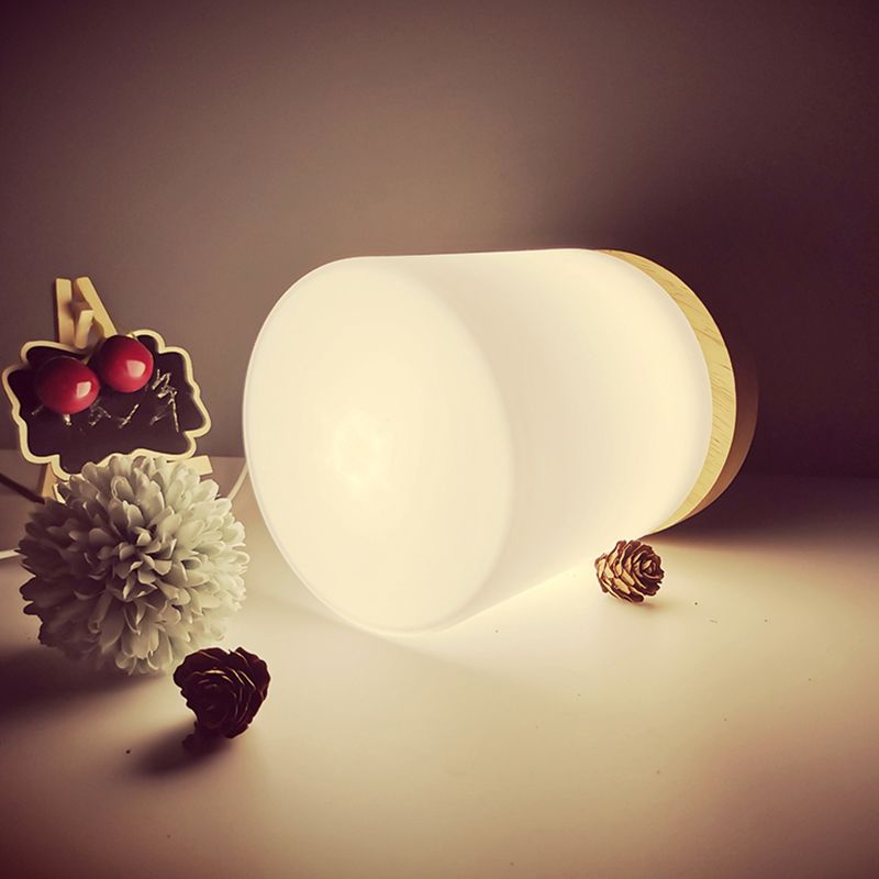 Noordse stijl geometrische tafellamp Moderne glazen bureaulamp voor studeerkamer
