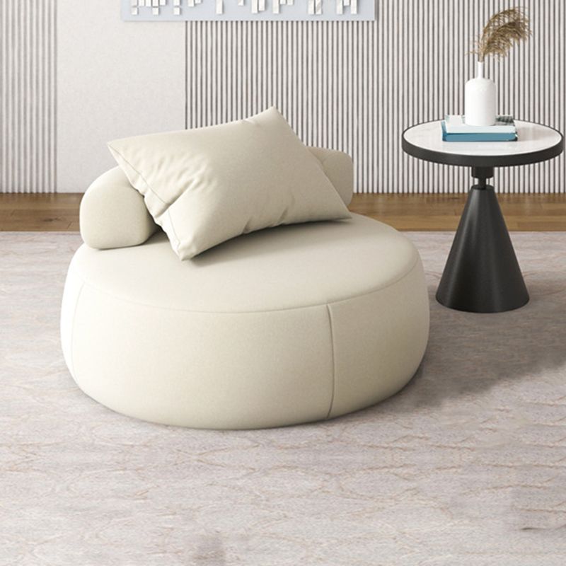 Faux Leather Chair Armless Solid Wood Frame Chair for Living Room