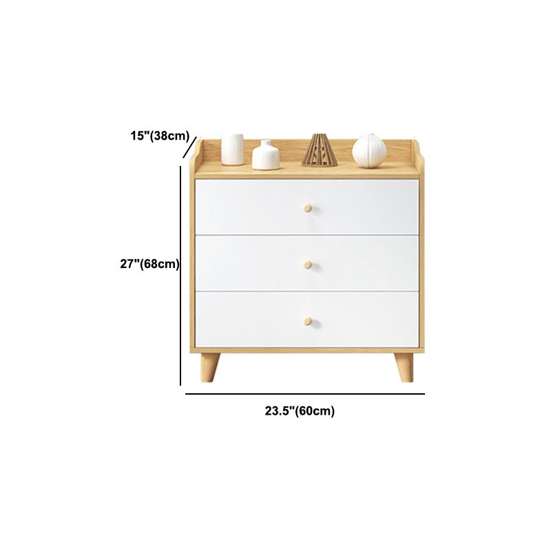 Modern Rectangle Accent Cabinet Wood Knobs Cabinet with Drawer