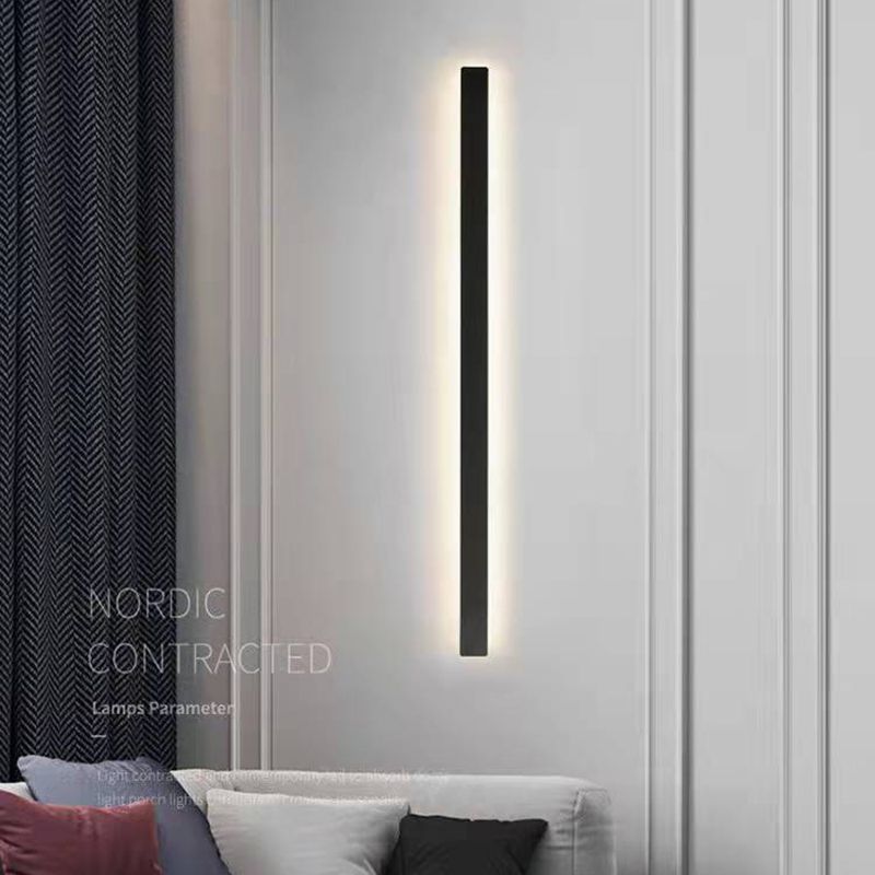 Linearer Schatten Metall Wandleuchten moderner Stil 1-Licht-Wandmontage Licht