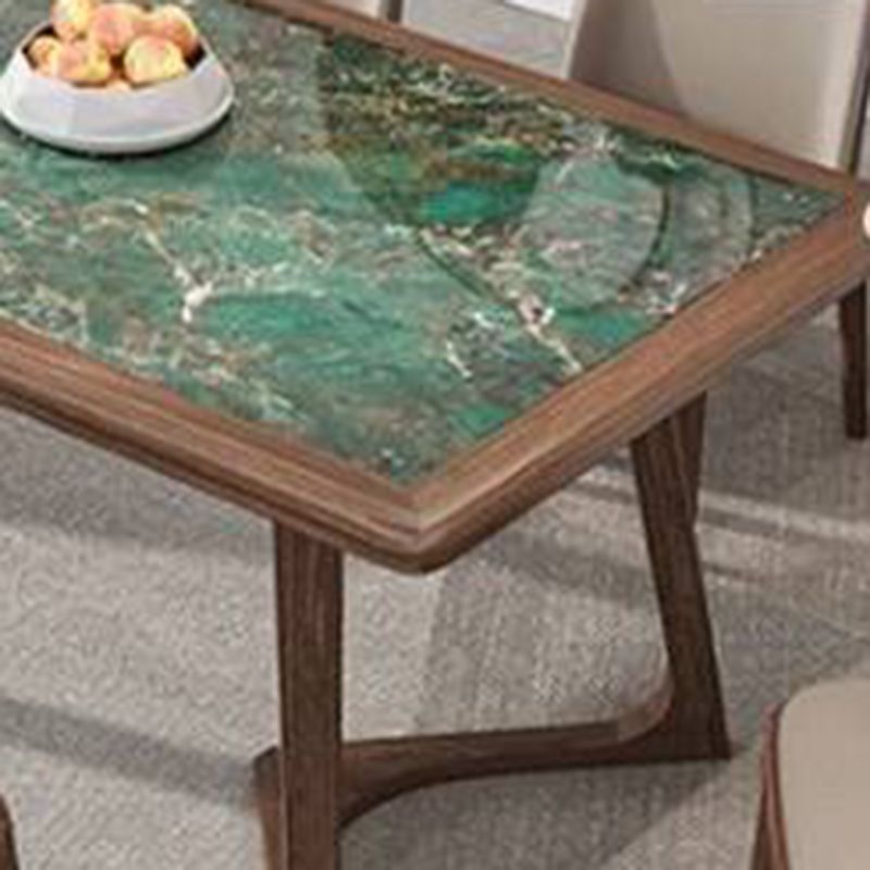 Rectangular Modern Dining Table Set 1/4/7 Pcs Dinette Set with Solid Wood Frame