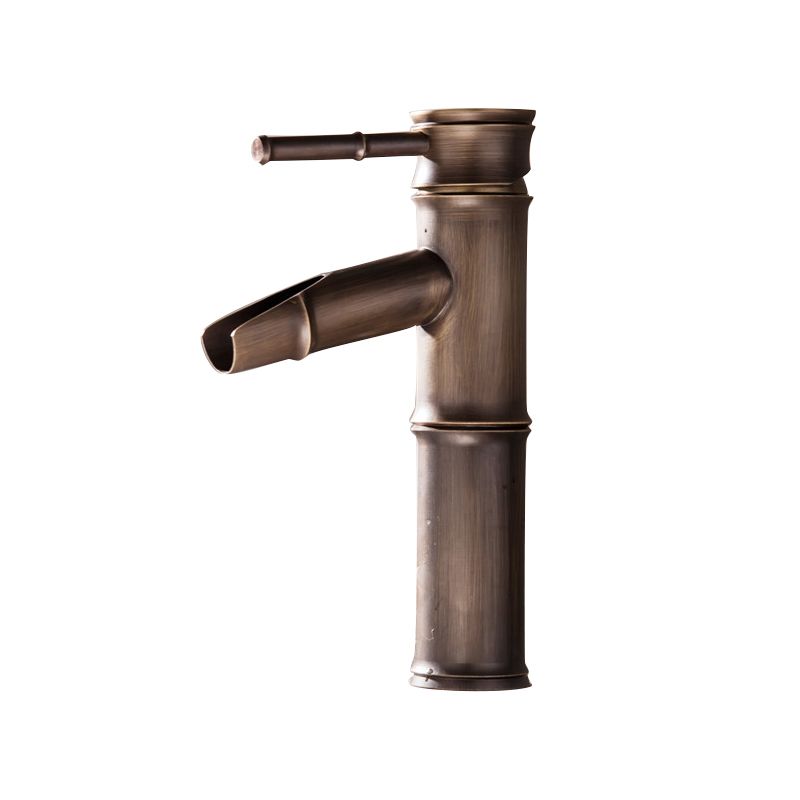 Farmhouse Style Vessel Sink Bathroom Faucet Circular Brass Faucet
