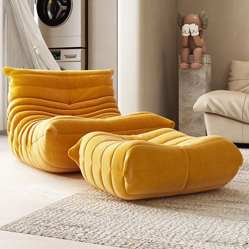 Fabric/Faux Leather Chair 33.4" L x  43.3" W x 30.3 " H Armless Chair for Living Room